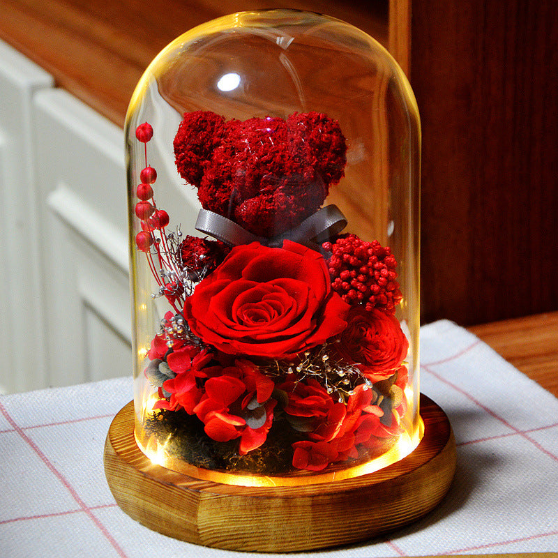 Eternal Teddy Rose Dome
