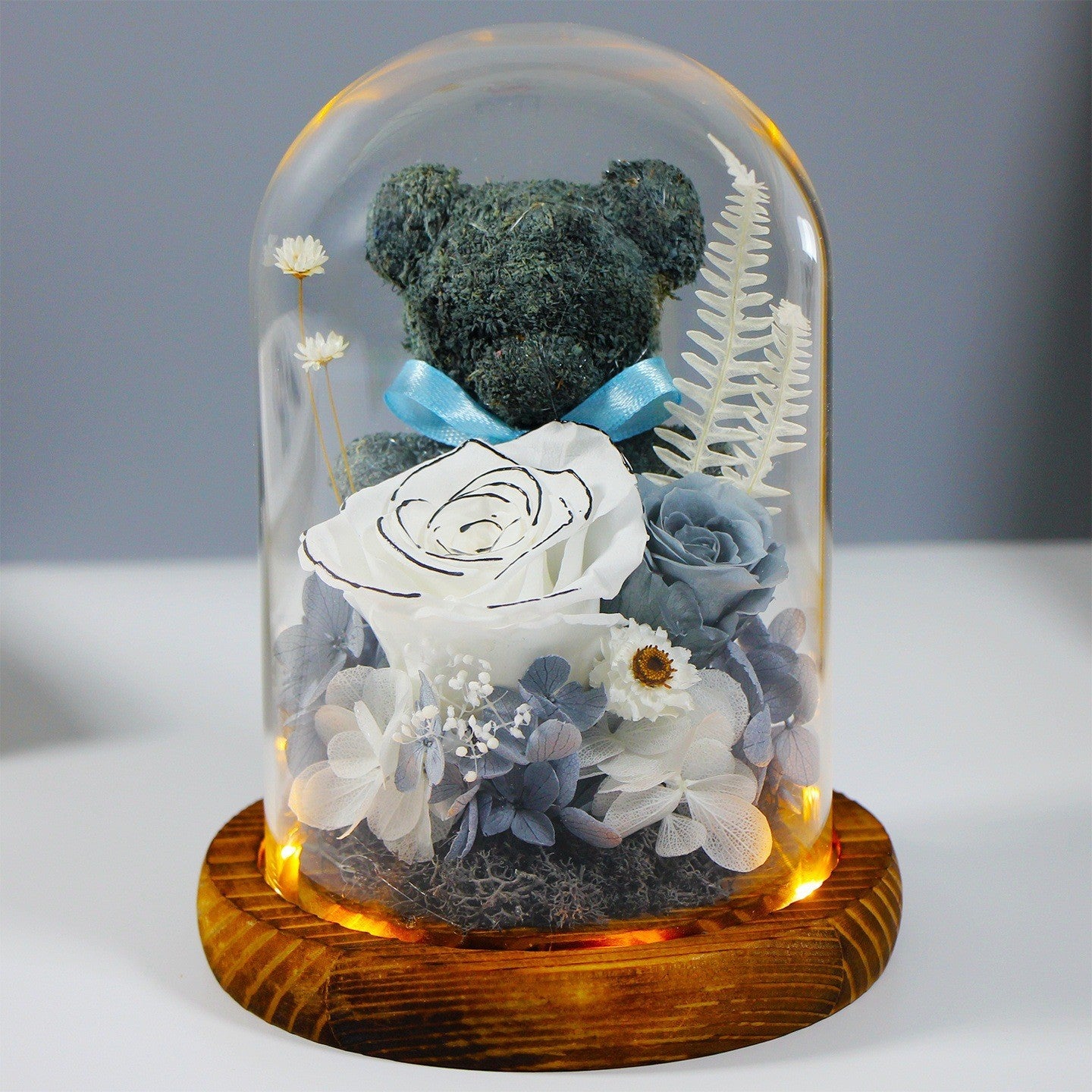 Eternal Teddy Rose Dome