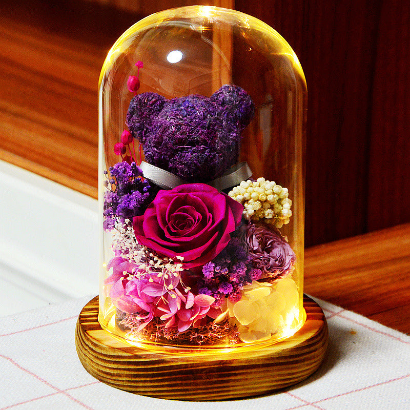 Eternal Teddy Rose Dome