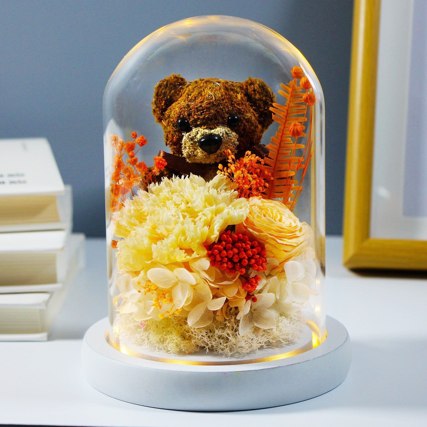 Eternal Teddy Rose Dome