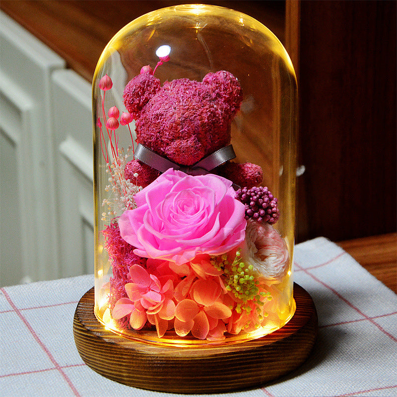 Eternal Teddy Rose Dome