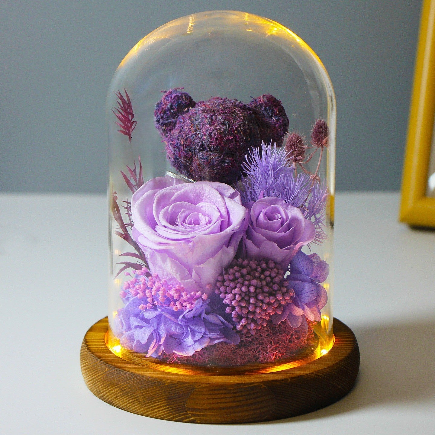 Eternal Teddy Rose Dome